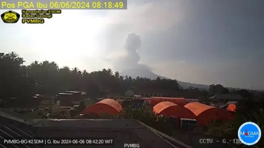 Update Terbaru! Gunung Ibu Erupsi Hebat di Tanggal 6 Juni 2024